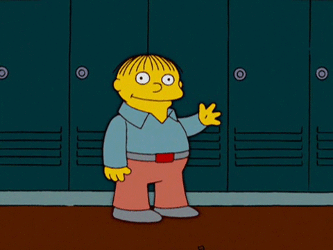 ralph from simpsons waving